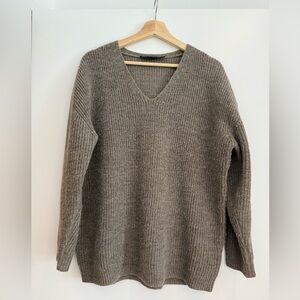 Jenni Kayne Brown V-Neck Sweater
